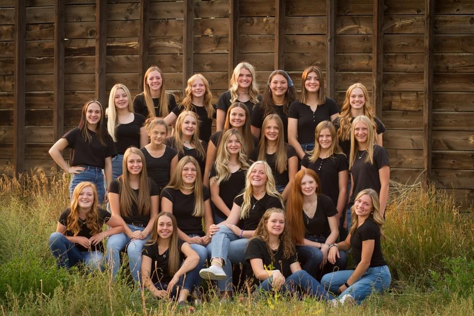 picture of 2021 high school volleyball team